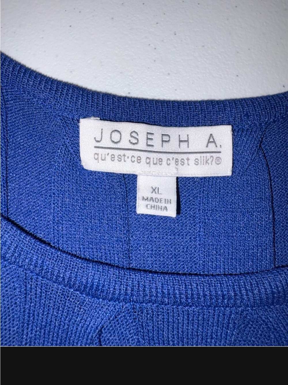 Joseph A Cobalt Blue Ribbed Knit Tank - Picture 5 of 6